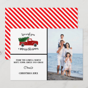 Camión de Navidad - Tarjeta de Navidad 5x7