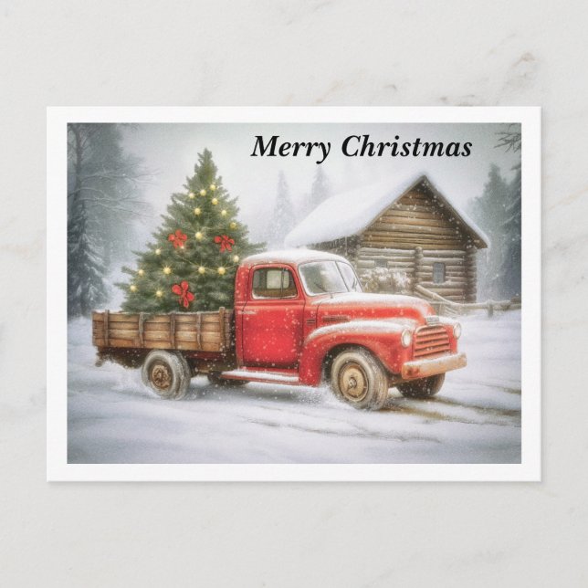 Camión de recogida con árbol de Navidad (Anverso)