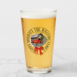 Camión De Recogida Con Tumbler De Vidrio De Árbol