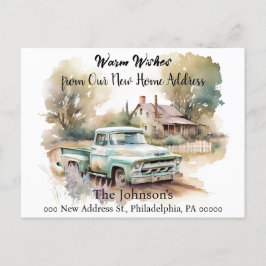 Camión de recogida Hemos movido nueva postal de di