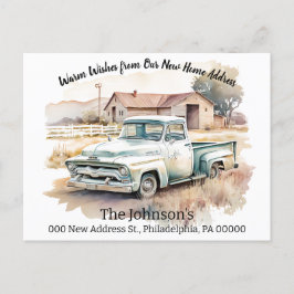 Camión de recogida Hemos movido nueva postal de di