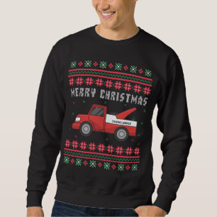 Camión de remolque Navidades feos suéter
