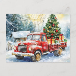 Camión de transporte de árbol de Navidad