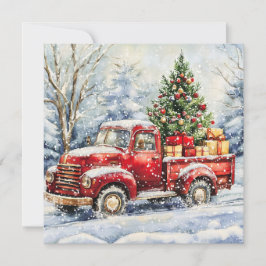 Camión de transporte de árbol de Navidad