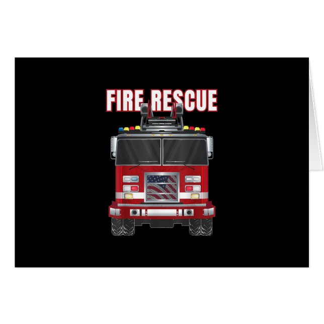 Camión del Departamento de Bomberos de Rescate de  (Anverso (Horizontal))