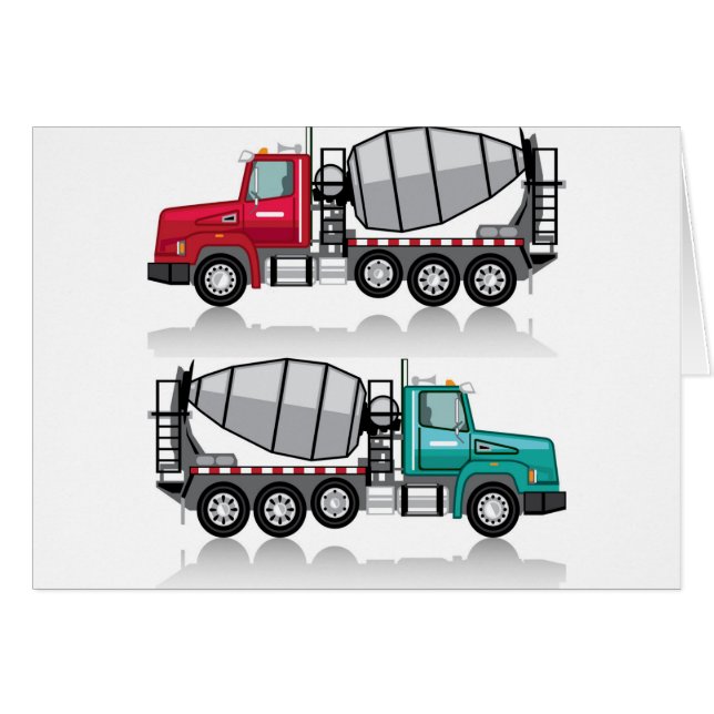 Camión del mezclador concreto (Anverso (Horizontal))