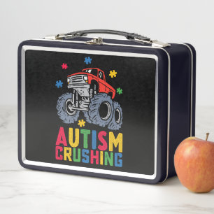 Camión Monstruo Conciencia Del Autismo Aplastante
