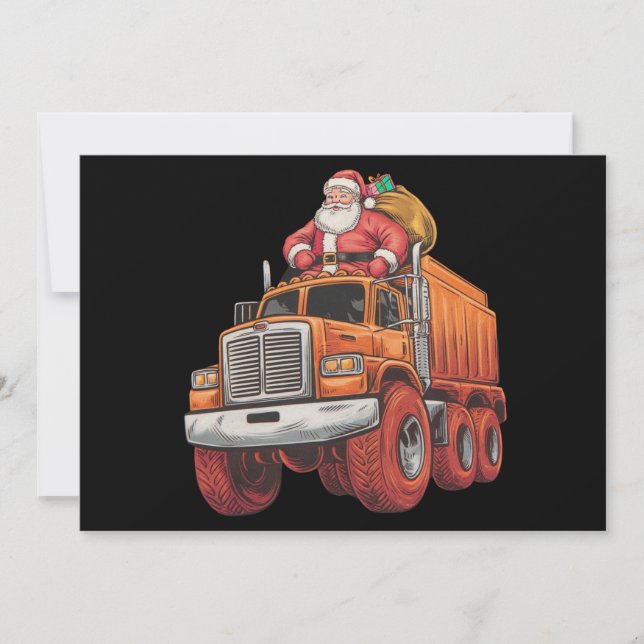 Camión Monstruo Santa Navidad Niños  (Anverso)