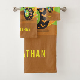 Camión Monstruo Verde Cute Boy Personalizado