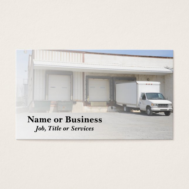 camión por muelle de descarga (Frente)