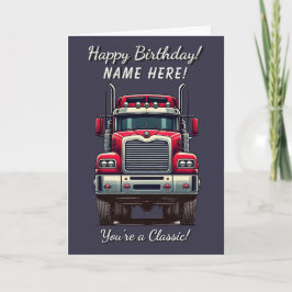 Camión retro clásico eres una tarjeta de cumpleaño