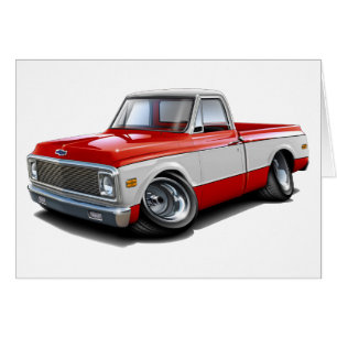 Camión Rojo-Blanco 1970-72 de Chevy C10