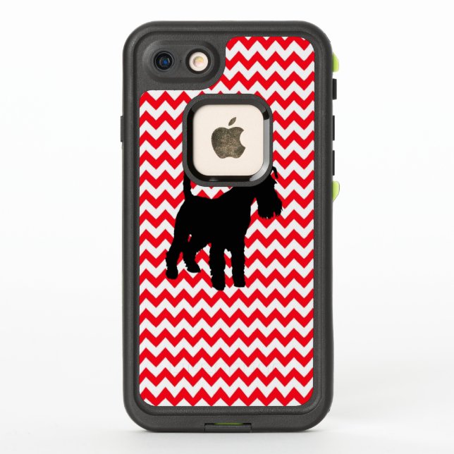 Camión Rojo Chevron Con Schnauzer (Reverso)