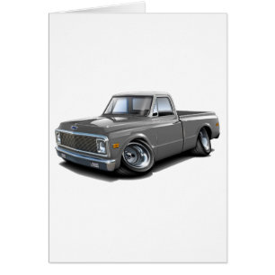 Camión superior blanco grisáceo 1970-72 de Chevy