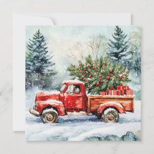 Camión transportador de árboles de Navidad
