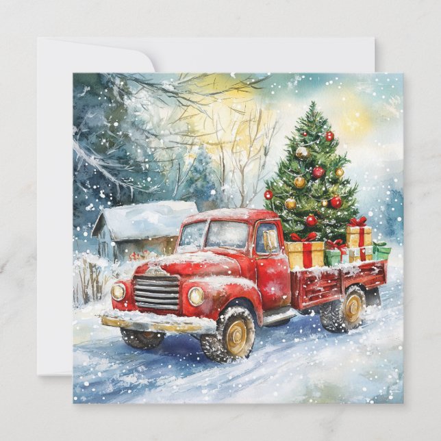 Camión transportador de árboles de Navidad (Anverso)