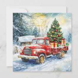 Camión transportador de árboles de Navidad