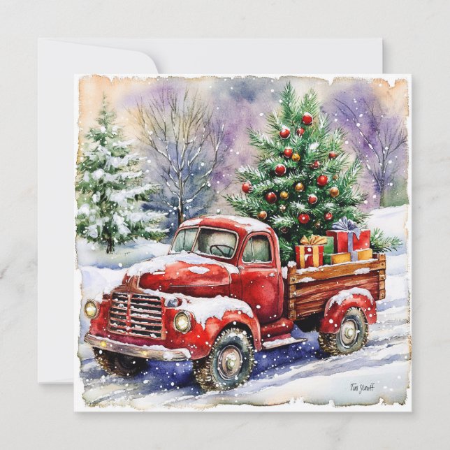 Camión transportador de árboles de Navidad (Anverso)