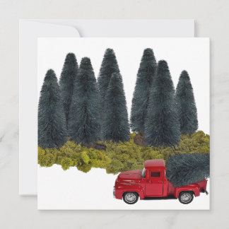 Camión vintage con árbol de Navidad