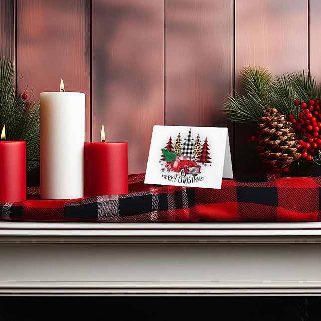 Camión y árboles de Feliz Navidad (Subido por el creador)