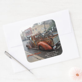 Camión y bicicleta de época / Sellos para sobres J