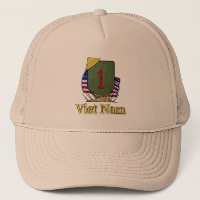 Camionero 1ª división de infantería veteranos vietnam Gorra (Anverso)