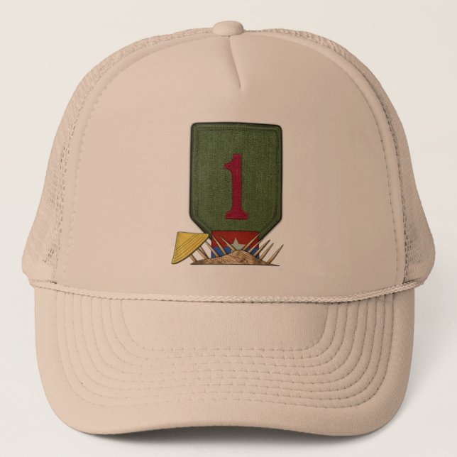 Camionero 1ª división de infantería vietnam chalecos Gorra (Anverso)