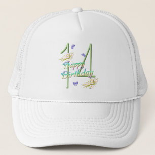Camionero 14to Gorra del jardín de la mariposa del