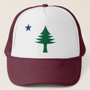 Camionero 1901 Gorra de Maine Flag