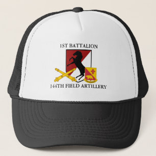Camionero 1r 144TH GORRA de la ARTILLERÍA DE CAMPAÑA del