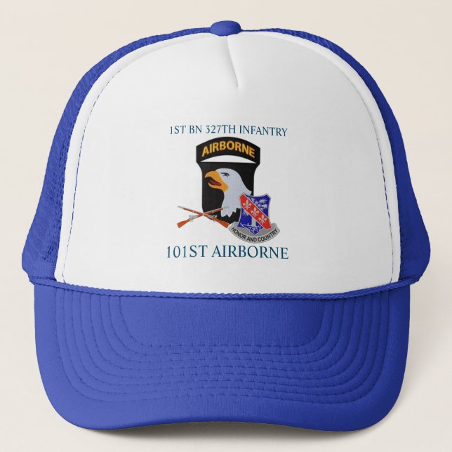 Camionero 1r GORRA AEROTRANSPORTADO de la 327TH INFANTERÍA (Anverso)