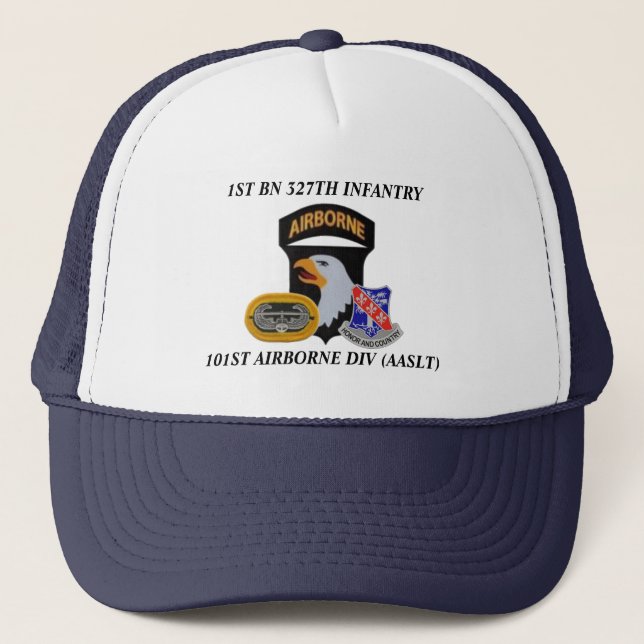 Camionero 1r GORRA AEROTRANSPORTADO de la 327TH INFANTERÍA (Anverso)