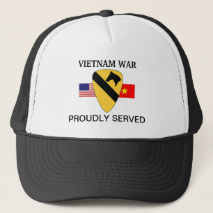 Camionero 1r GORRA del DIV VIETNAM de la CABALLERÍA