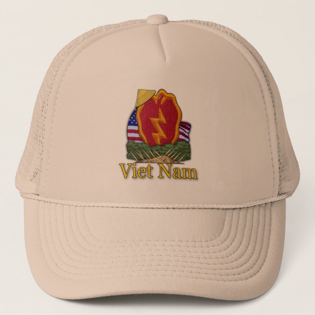 Camionero 25to gorra de Vietnam de los veteranos de la (Anverso)
