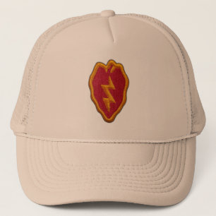 Camionero 25to gorra del remiendo de los veteranos de la