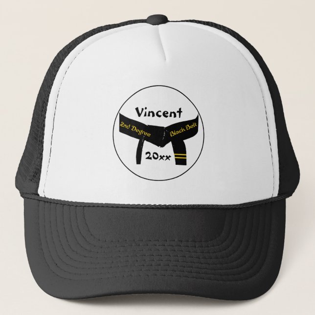 Camionero 2do gorra de la correa negra del grado de los (Anverso)