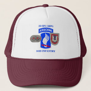 Camionero 2do GORRA de la INFANTERÍA 503D del BATALLÓN (AB