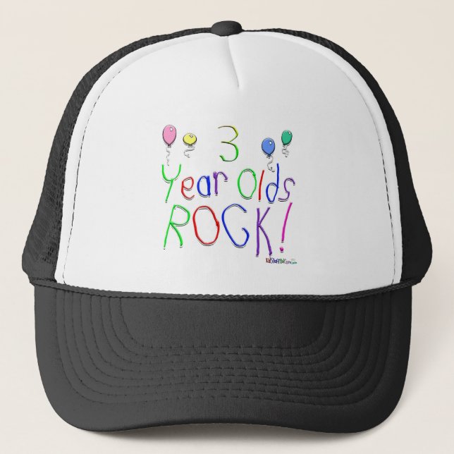 Camionero ¡3 años de la roca! Gorra (Anverso)