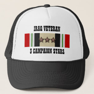CAMIONERO 3 ESTRELLAS DE CAMPAÑA / GORRA / VETERANO IRAQ