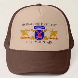 Camionero 3ro GORRA de la MONTAÑA de la 6ta ARTILLERÍA DE