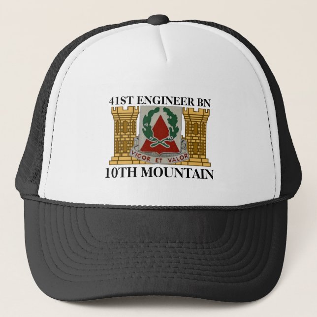 Camionero 41.o GORRA de la MONTAÑA del BATALLÓN del (Anverso)