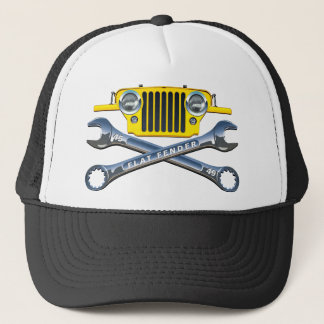 Camionero 45-49 gorra amarillo de Flatfender