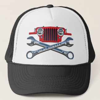 Camionero 45-49 gorra rojo de Flatfender