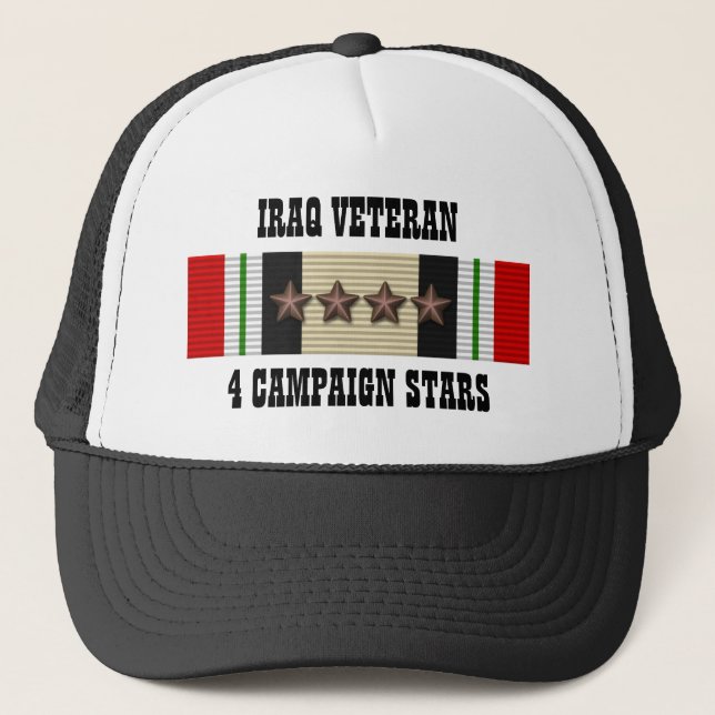 CAMIONERO 4 ESTRELLAS DE CAMPAÑA / GORRA / VETERANO IRAQ (Anverso)