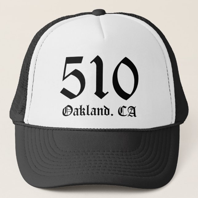 Camionero "510" Oakland, gorra de CA (Anverso)