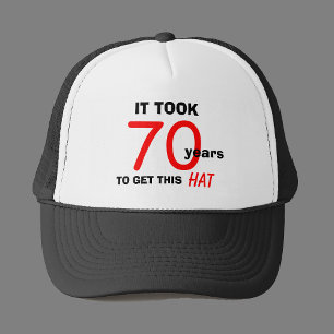 Camionero 70.ª Gorra de Regalos de Aniversario para Hombres