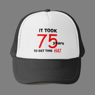 Camionero 75.º Gorra de regalos de la Mordaza de Cumpleaños