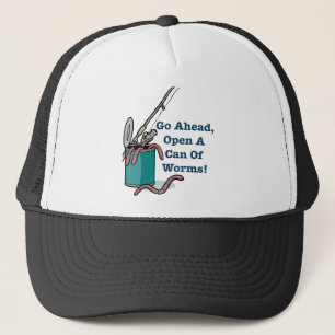Camionero Abra una poder del gorra de los gusanos