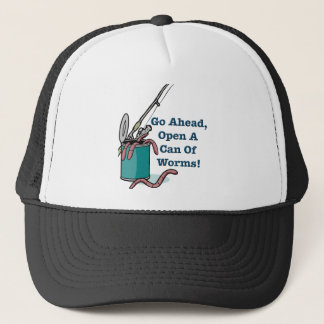 Camionero Abra una poder del gorra de los gusanos