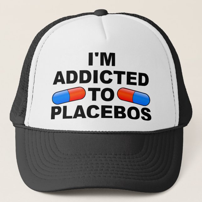 Camionero Adicto a los placebos divertida gorra de béisbol g (Anverso)